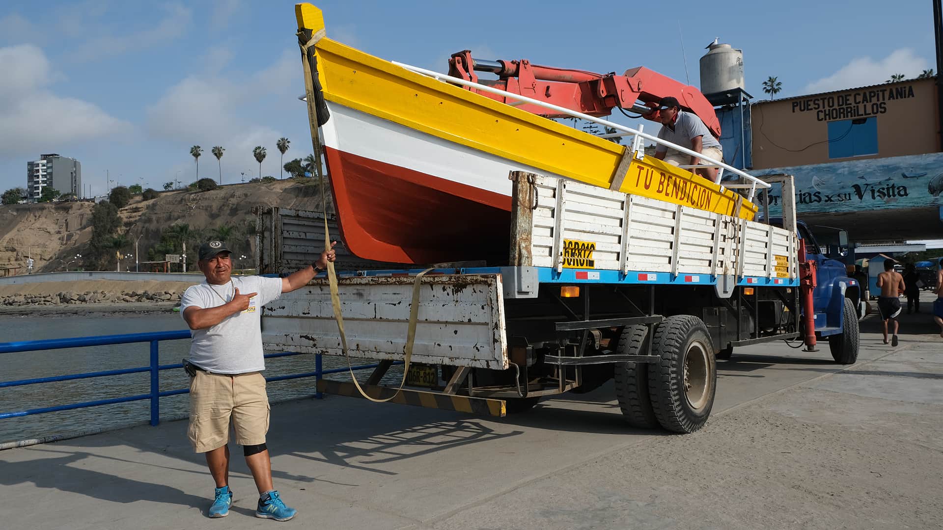 11Fisherman proudly showing his brand new boat | Responsible Travel Peru