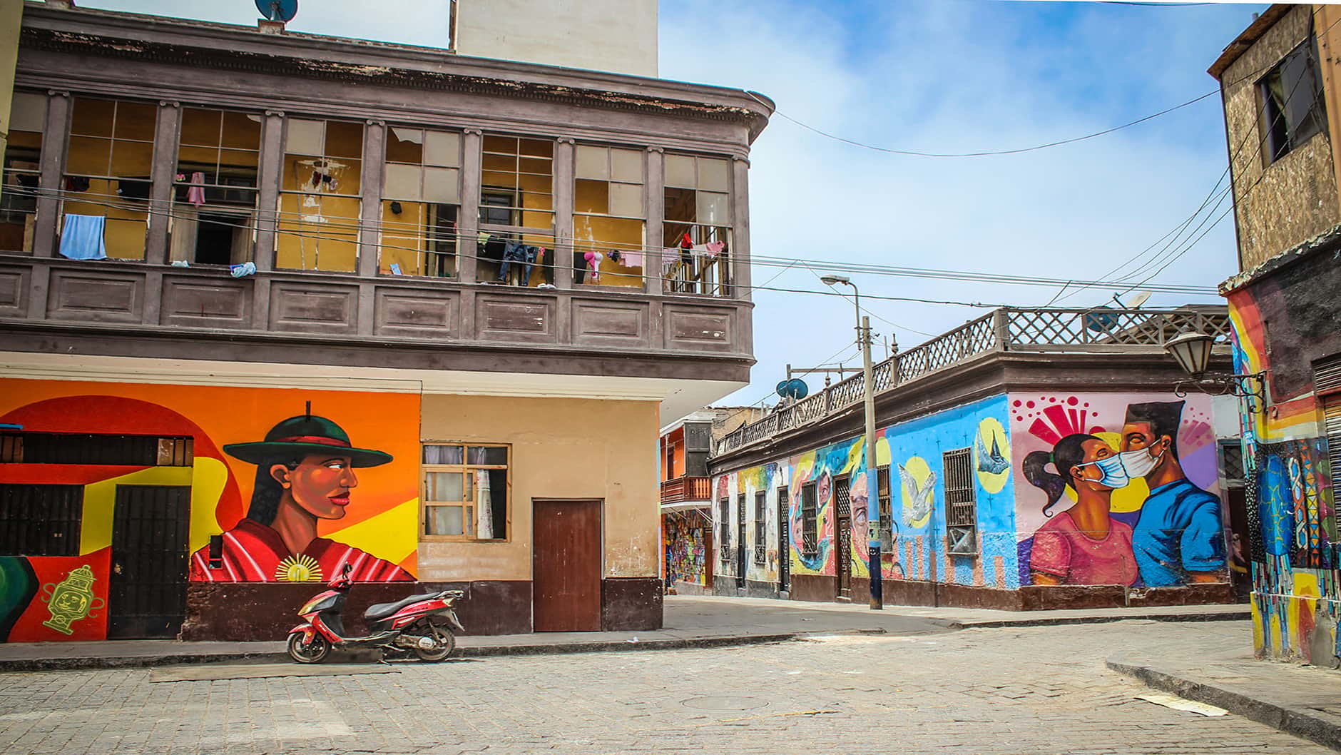 11Several street murals can be seen on city buildings in Lima during a tour with Responsible Travel Peru