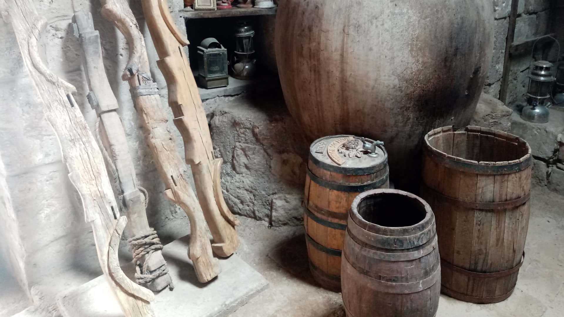 11Rustic winery tools seen during a tour with Responsible Travel Peru from Arequipa