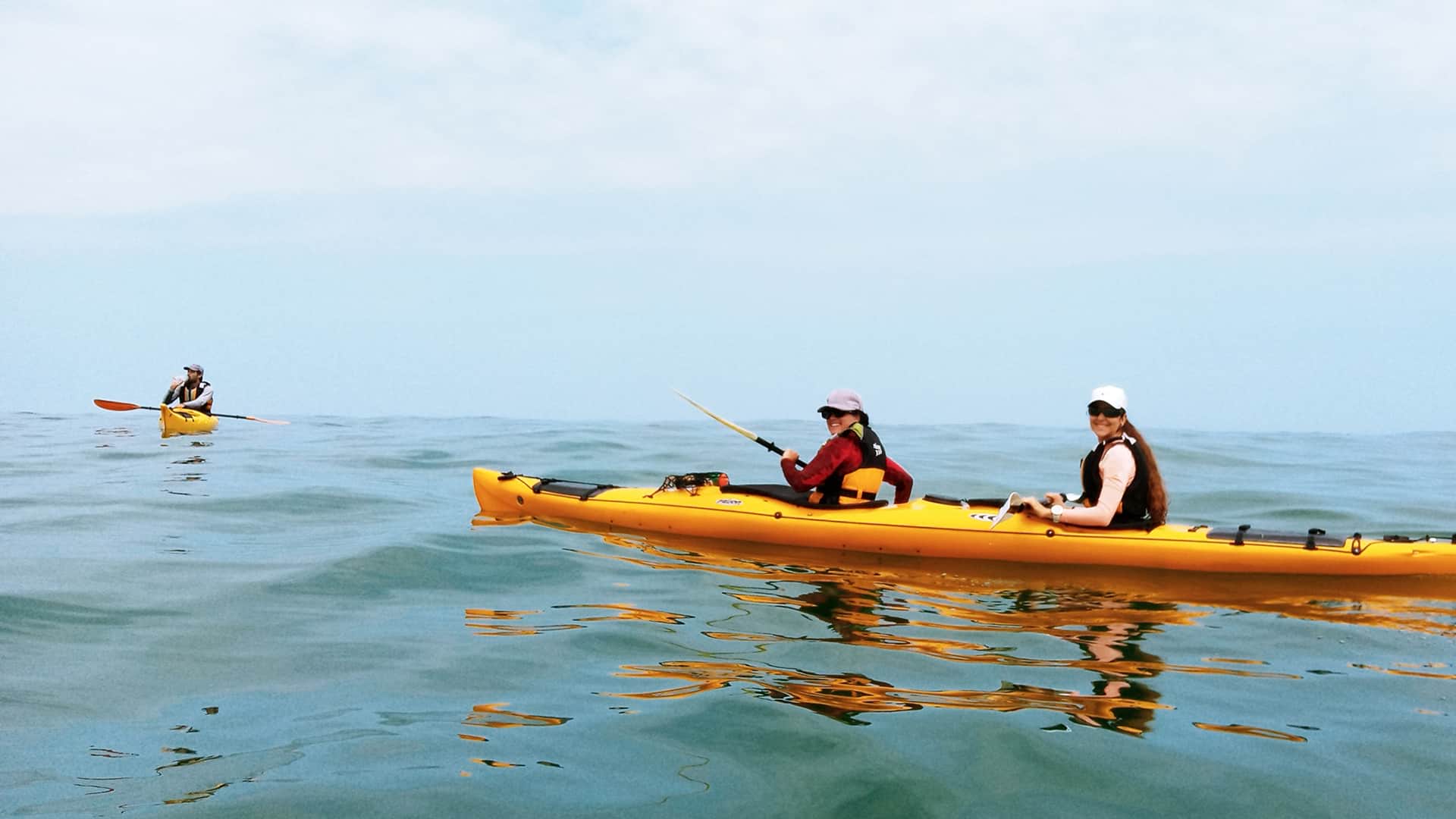 11Two kayaks in open sea in Paracas | Responsible Travel Peru