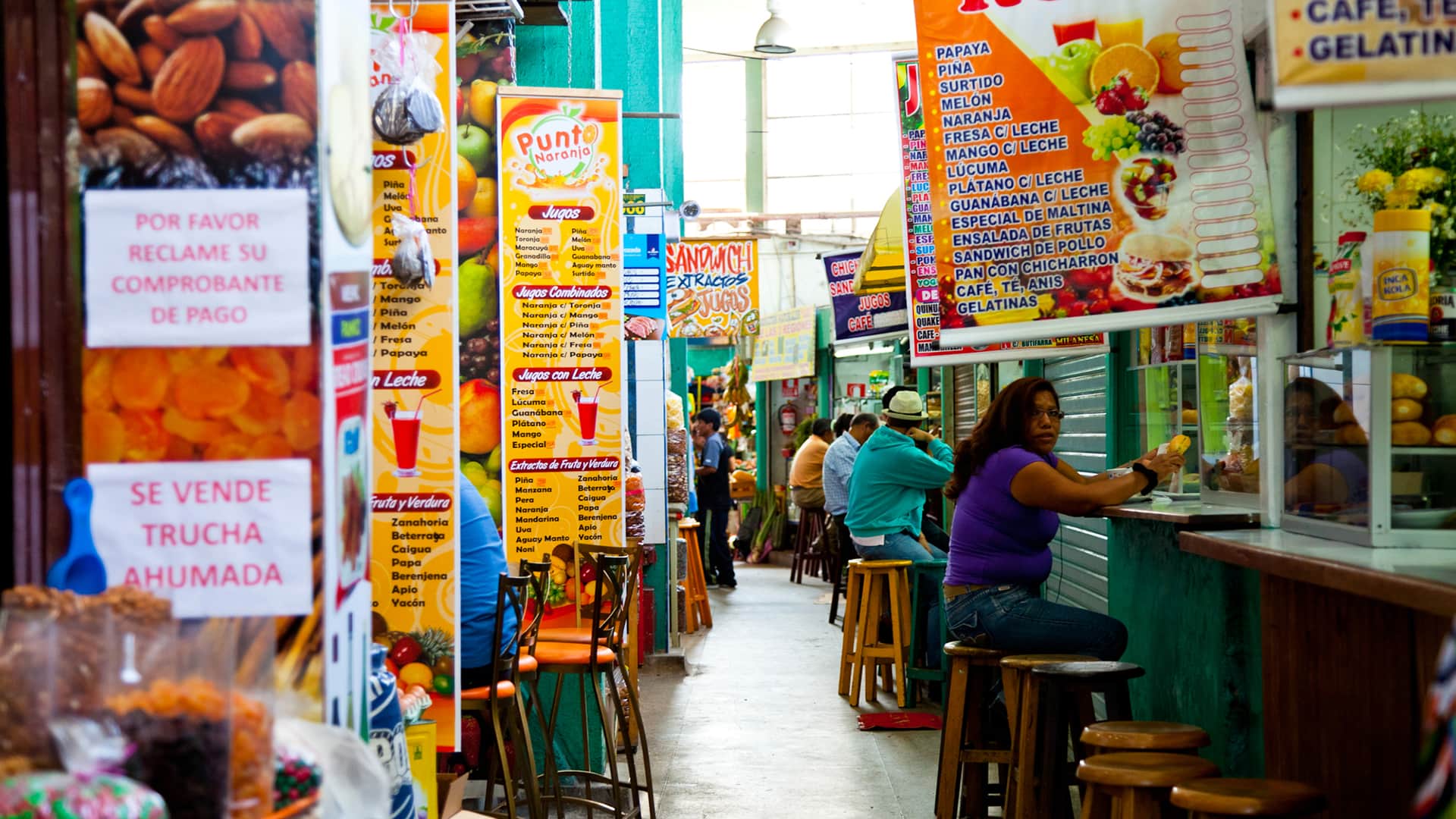 11The market juices hall is colorful and busy at all times | Responsible Travel Peru