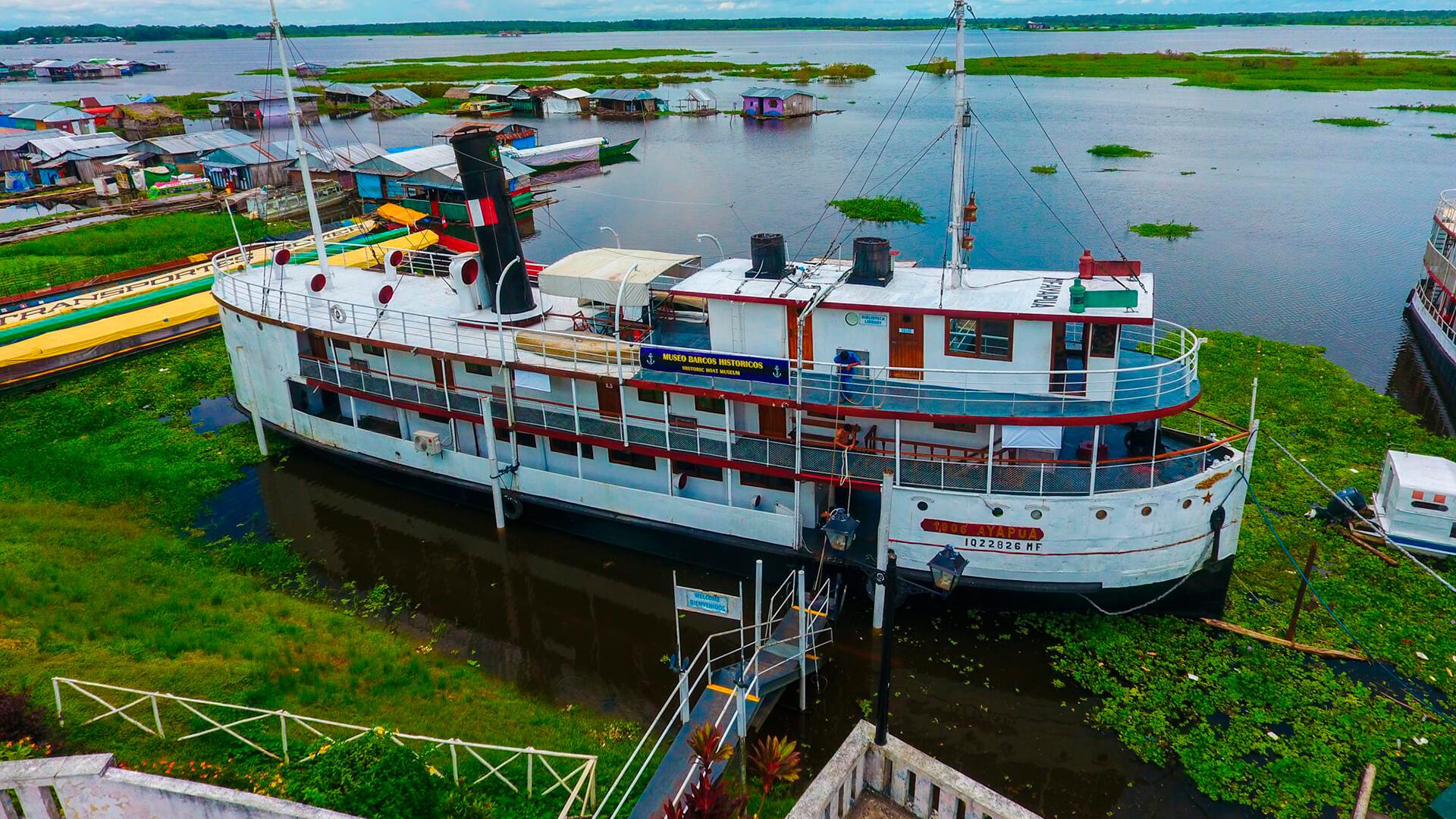 A museum of boat replicas inside an off-service boat in Iquitos | RESPONSible Travel Peru