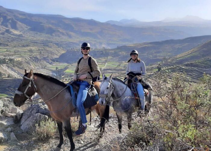 Horse riding in the Colca Canyon of Peru in Covid times: a safe outdoor activity | RESPONSible Travel Peru