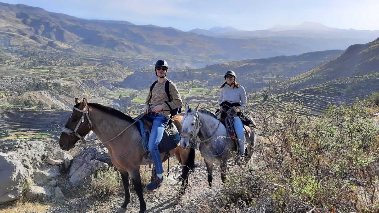 Horse riding in the Colca Canyon of Peru in Covid times: a safe outdoor activity | RESPONSible Travel Peru