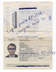 Brazilian passport specimen as an example on how to prepare a passport to send it to your tour operator. Find out more at RESPONSible Travel Peru's website