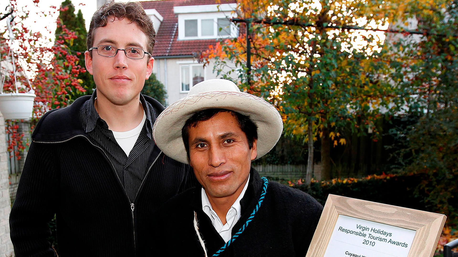 11Guido and Pablo in The Netherlands after receiving award | RESPONSible Travel Peru