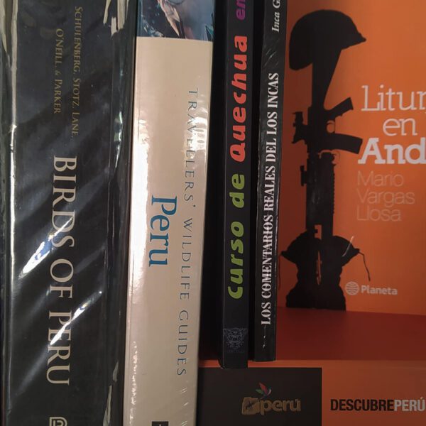 11Book shelf full of Peru related titles | RESPONSible Travel Peru