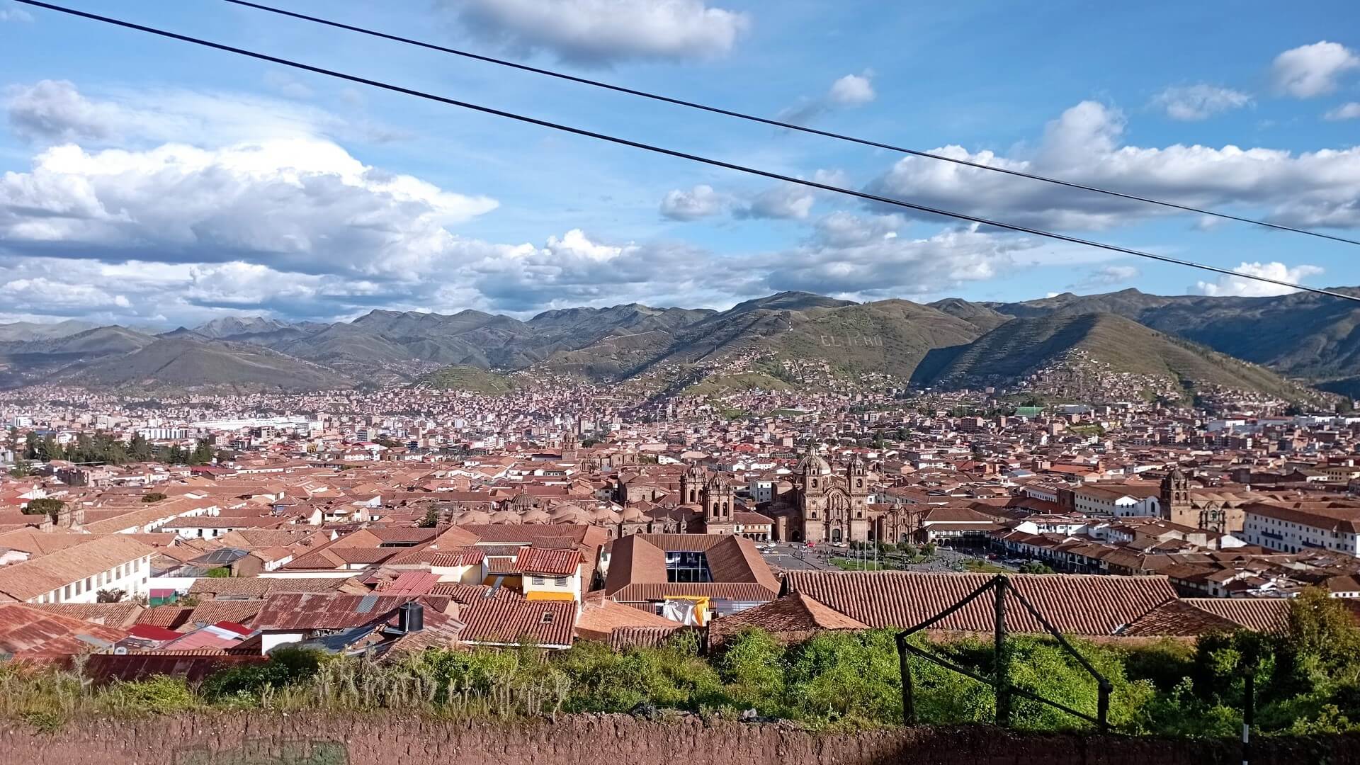 View over the red rooftops of Cusco
