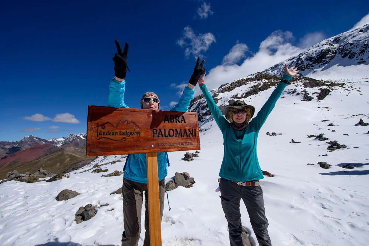11Proud hikers at the Palomani Pass - Ausangate Trek - Responsible Travel Peru